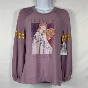 Disney Frozen 2 Purple Sweatshirt Girls 14